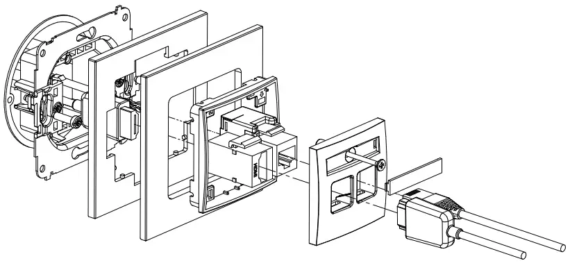 Karlik IGG-1 Single Loudspeaker Socket - HDMI 2.0 single socket