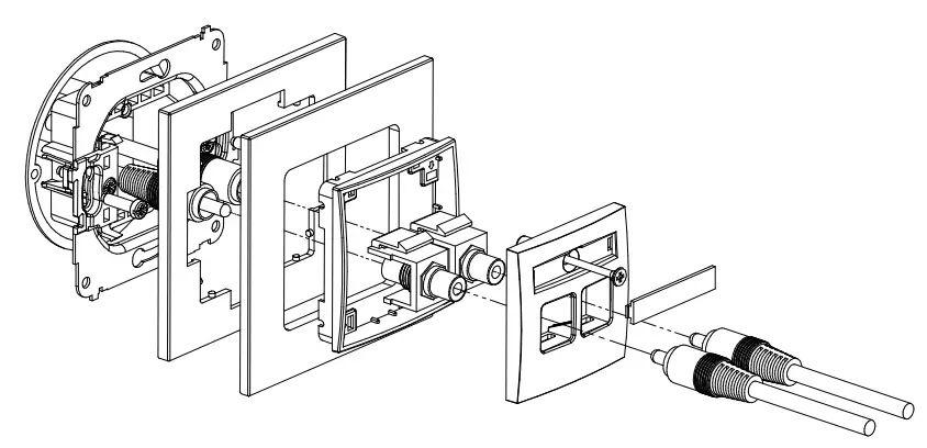 Karlik IGG-1 Single Loudspeaker Socket - RCA double socket