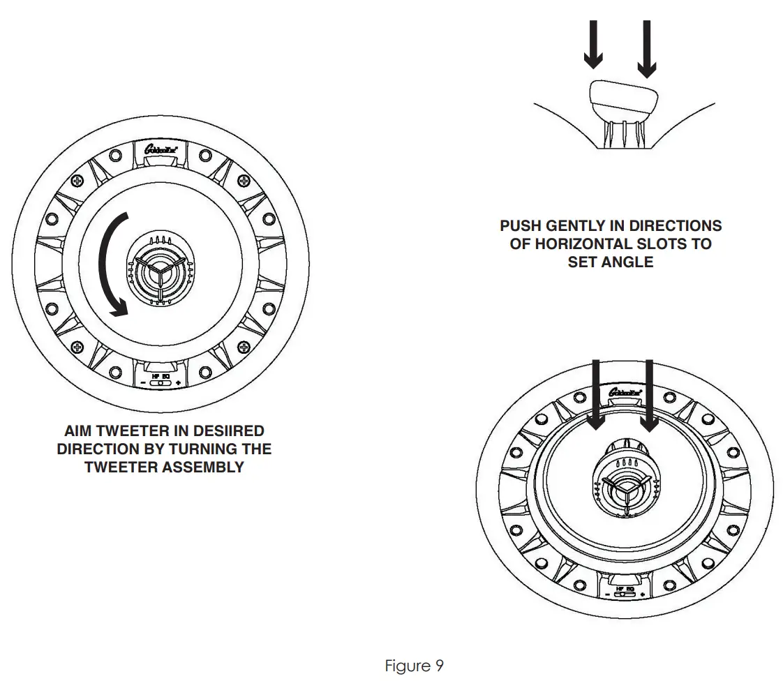 Adjusting the Pivoting Tweeter