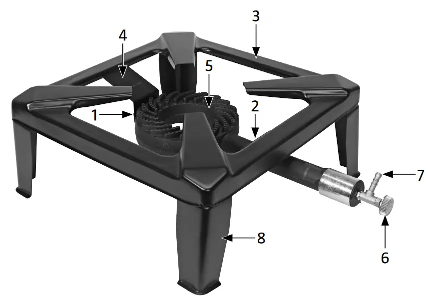 KAYOBA 025604 Gas Hob - overview