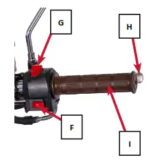 MASH 400cc Five Hundred - handlebard