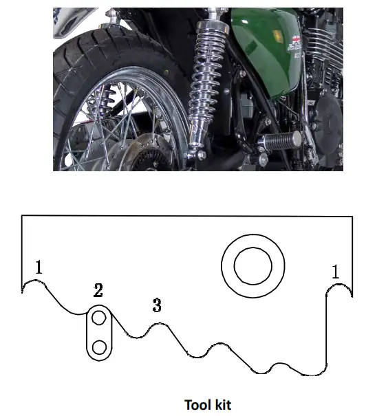 MASH 400cc Five Hundred - lock