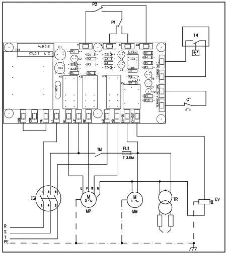 BLUE CLEAN 5640 High Pressure Washer - Electric wiring diagrams 2