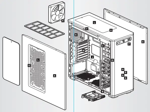CORSAIR-OBSIDIAN-550D-Mid-Tower-Quiet-Case-fig-1