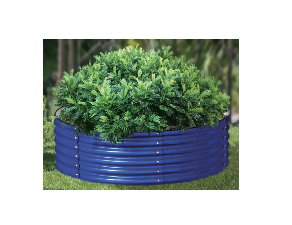 Olle 17 Inch Tall Round Raised Garden Bed Instruction Manual