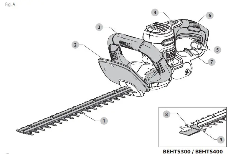 BLACK-DECKER-BEHT200-18-Inch-Electric-Hedge-Trimmer-Fig-1