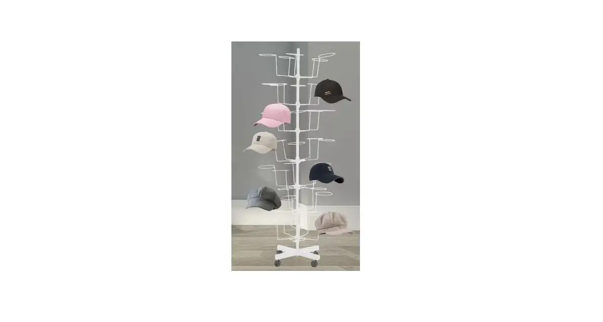 Yiyibyus Ot-hsyxf-2294 Adjustable Hat White Metal Storage Rack Display Stand User Guide Yiyibyus Ot-hsyxf-2294 Adjustable Hat White Metal Storage Rack Display Stand User Guide