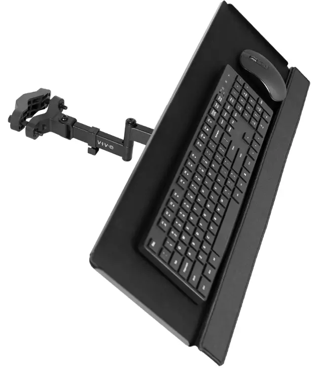 V-I-V-O-MOUNT-POLE-Black-Pole-Mount-Tilting-Keyboard-Tray-product