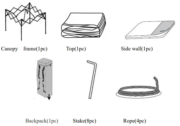 blue-beach-7ftX7ft,-9ftX9ft-Slant-LEG-Canopy-fig-1