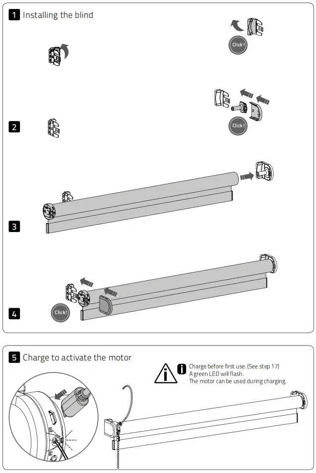 SelectBlinds CM 01 Li ion Battery Powered Tube Motors - overview 2