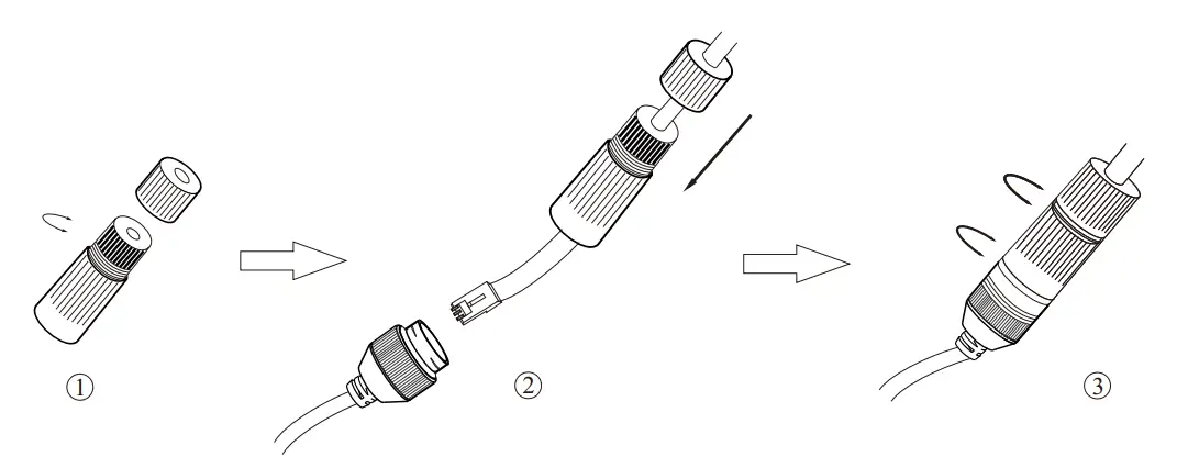 speco technologies O8D9 8MP Outdoor Network Dome Camera - Connecting Network Cable