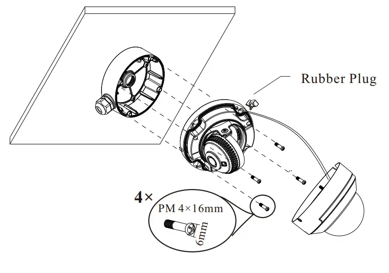 speco technologies O8D9 8MP Outdoor Network Dome Camera - junction box