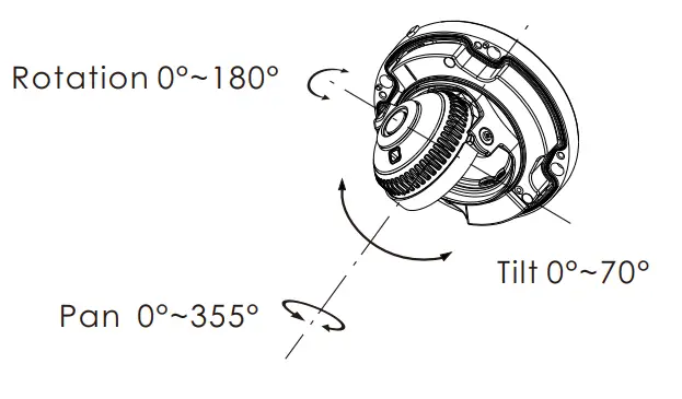 speco technologies O8D9 8MP Outdoor Network Dome Camera - lower dome back