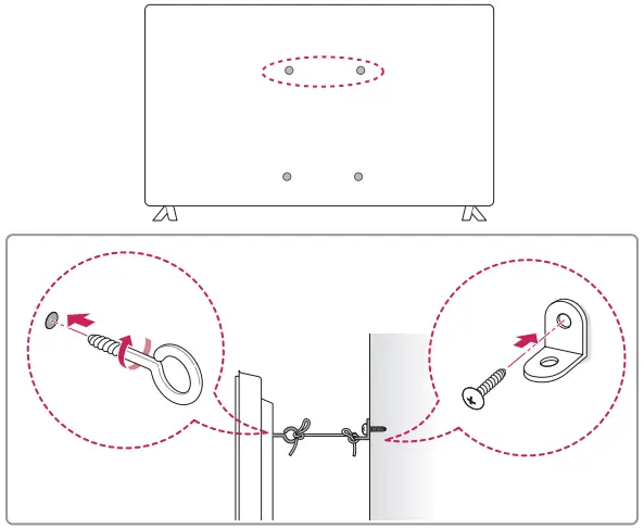 Securing the TV to a Wall