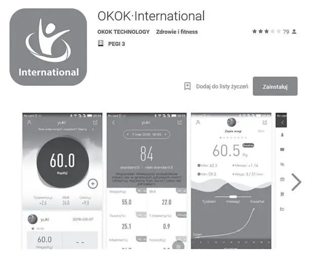 media-tech MT5513 SmartBMI Scale BT - okok.