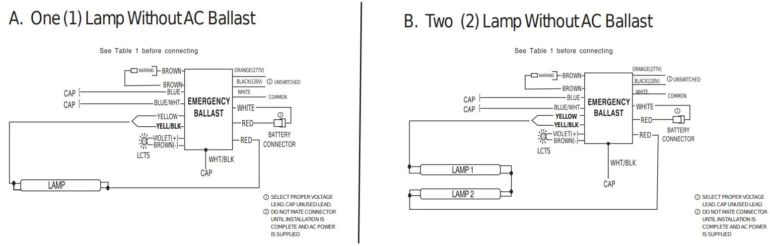 Assurance Emergency Lighting BAL1400ACTD Emergency Backup Ballast - Operation 3