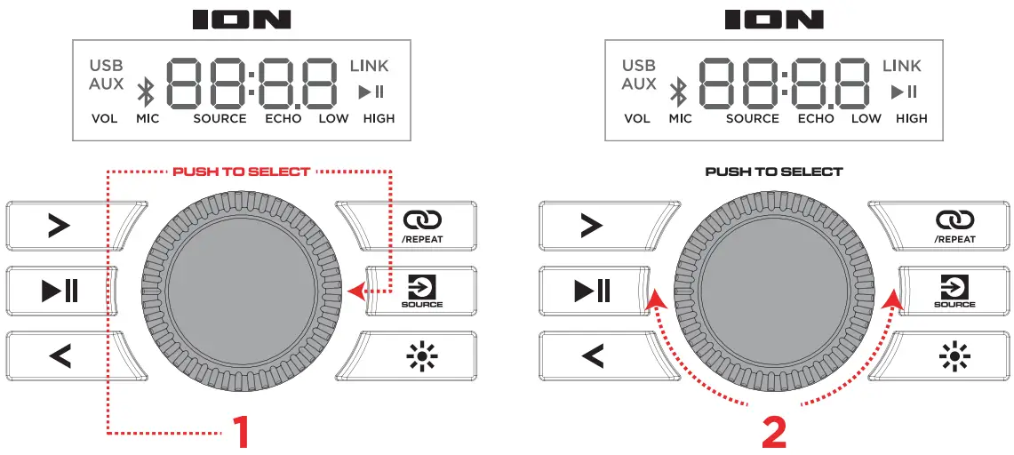 Using the Control Knob