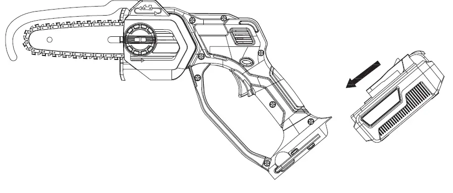 HAWKSMOOR-LS C13A-18V-Cordless-Mini-Pruning-Chainsaw -37