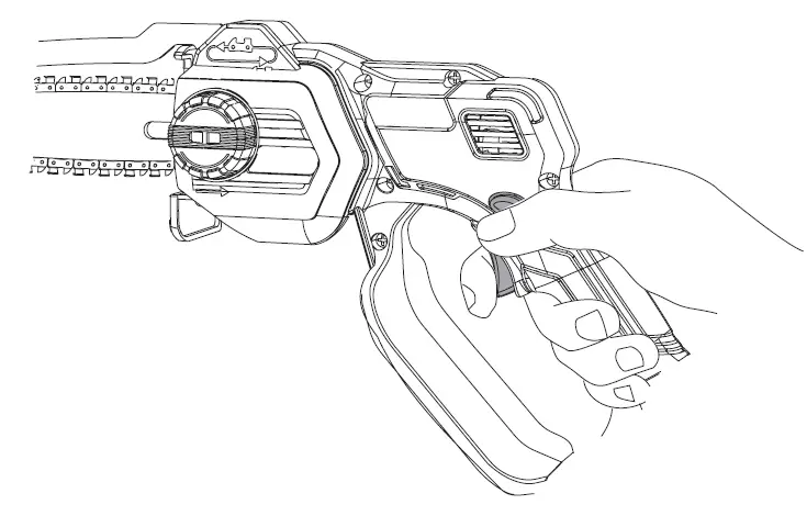 HAWKSMOOR-LS C13A-18V-Cordless-Mini-Pruning-Chainsaw -39
