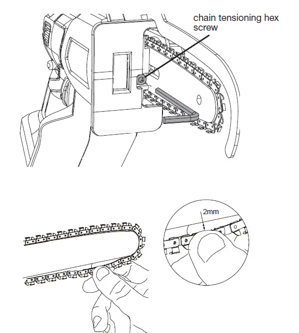 HAWKSMOOR-LS C13A-18V-Cordless-Mini-Pruning-Chainsaw -53