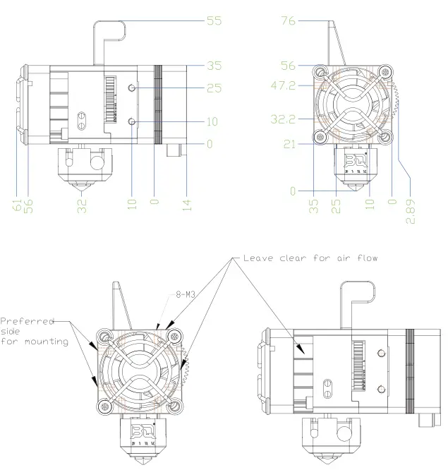BIQU-H2-500℃-Extruder-3d-Printing-Parts-for-3d-Printer-1