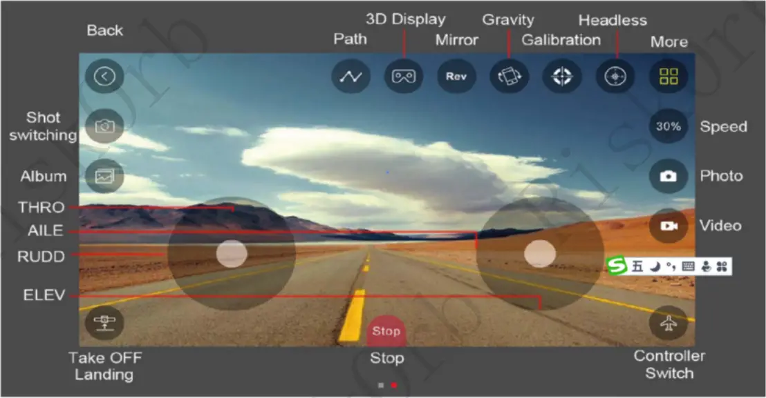 Description Of App Operation Button