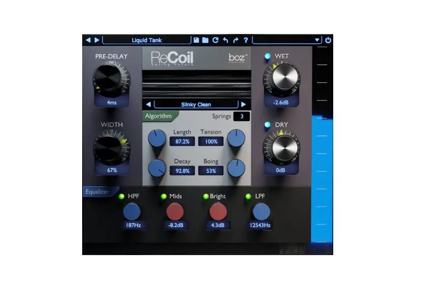 Boz-n Digital Labs Recoil Spring Reverb Plugin User Guide Boz-n Digital Labs Recoil Spring Reverb Plugin User Guide