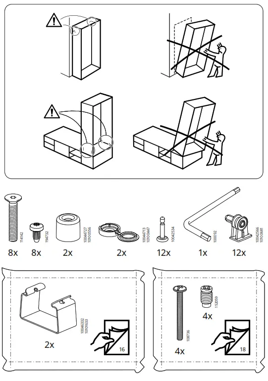IKEA PLATSA Wardrobe with 6 Doors - Fig 1