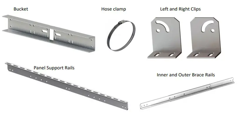 Tamarack UNI-SP-01XX Universal Side of Pole Mount - Component views