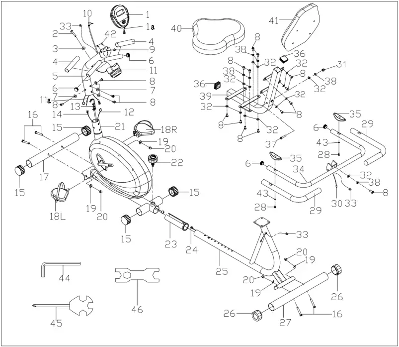 SUNNY HEALTH FITNESS P8400 Pink Magnetic Recumbent Bike A1