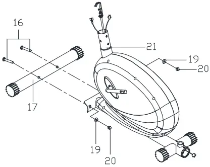 SUNNY HEALTH FITNESS P8400 Pink Magnetic Recumbent Bike C1