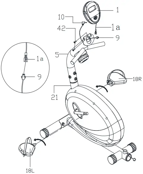 SUNNY HEALTH FITNESS P8400 Pink Magnetic Recumbent Bike C3