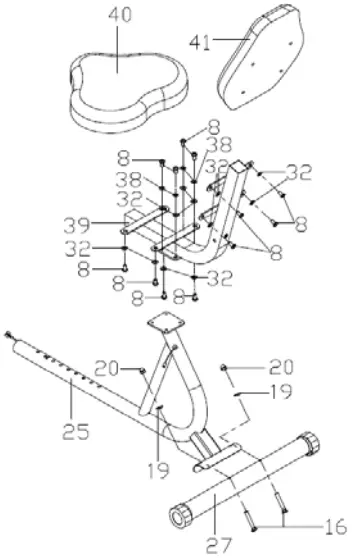SUNNY HEALTH FITNESS P8400 Pink Magnetic Recumbent Bike C4