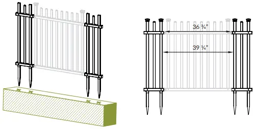 ZIPPITY-ZP19071-NO-Dig-White-Vinyl-Burbank-Gate-Kit-FIG-11