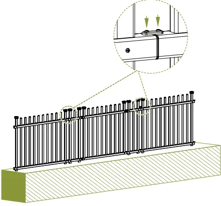 ZIPPITY-ZP19071-NO-Dig-White-Vinyl-Burbank-Gate-Kit-FIG-18