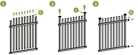 ZIPPITY-ZP19071-NO-Dig-White-Vinyl-Burbank-Gate-Kit-FIG-8