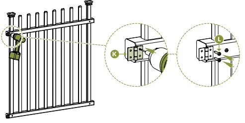 ZIPPITY-ZP19071-NO-Dig-White-Vinyl-Burbank-Gate-Kit-FIG-9