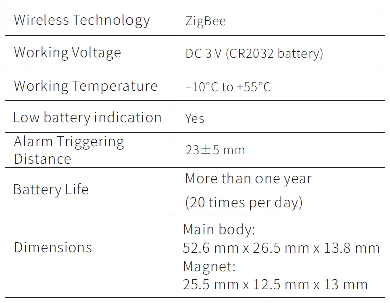 Imou IOT-ZD1-EU Door-Window Sensor-fig-5