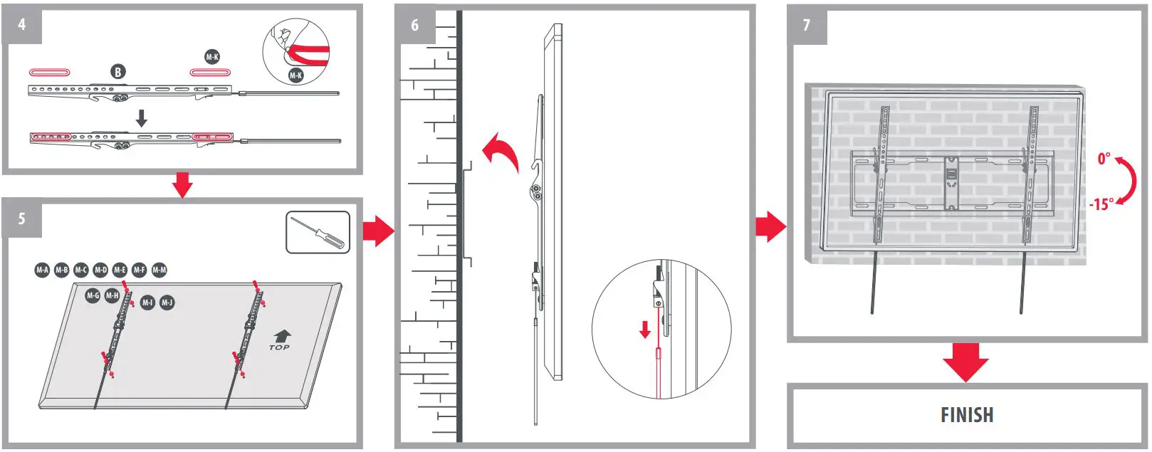 ONE-FOR-ALL-WM4629-Solid-Tilting-TV-Wall-Mount-fig-5