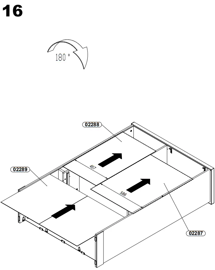 FORTE DURV521L-C818 DURO Highboard Display Cabinet with 2 Doors - fig 17