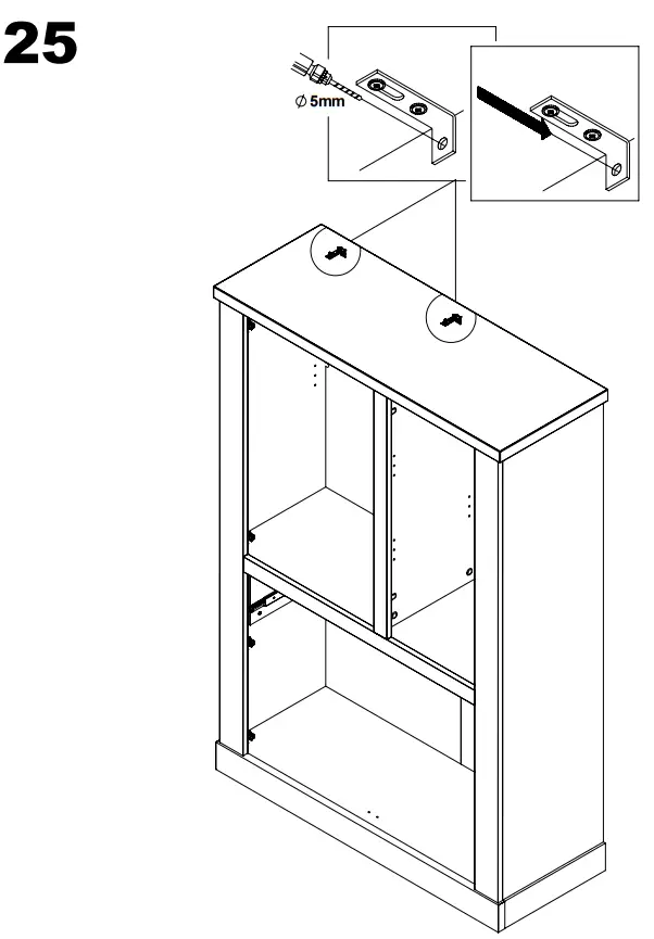 FORTE DURV521L-C818 DURO Highboard Display Cabinet with 2 Doors - fig 23