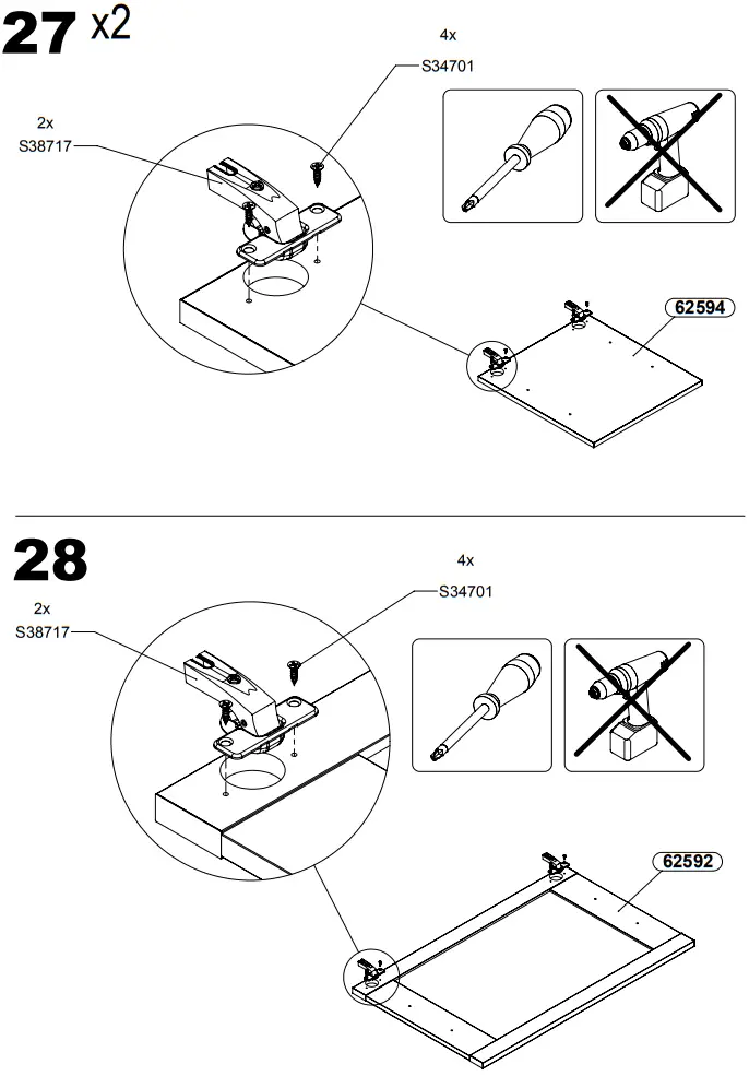 FORTE DURV521L-C818 DURO Highboard Display Cabinet with 2 Doors - fig 25