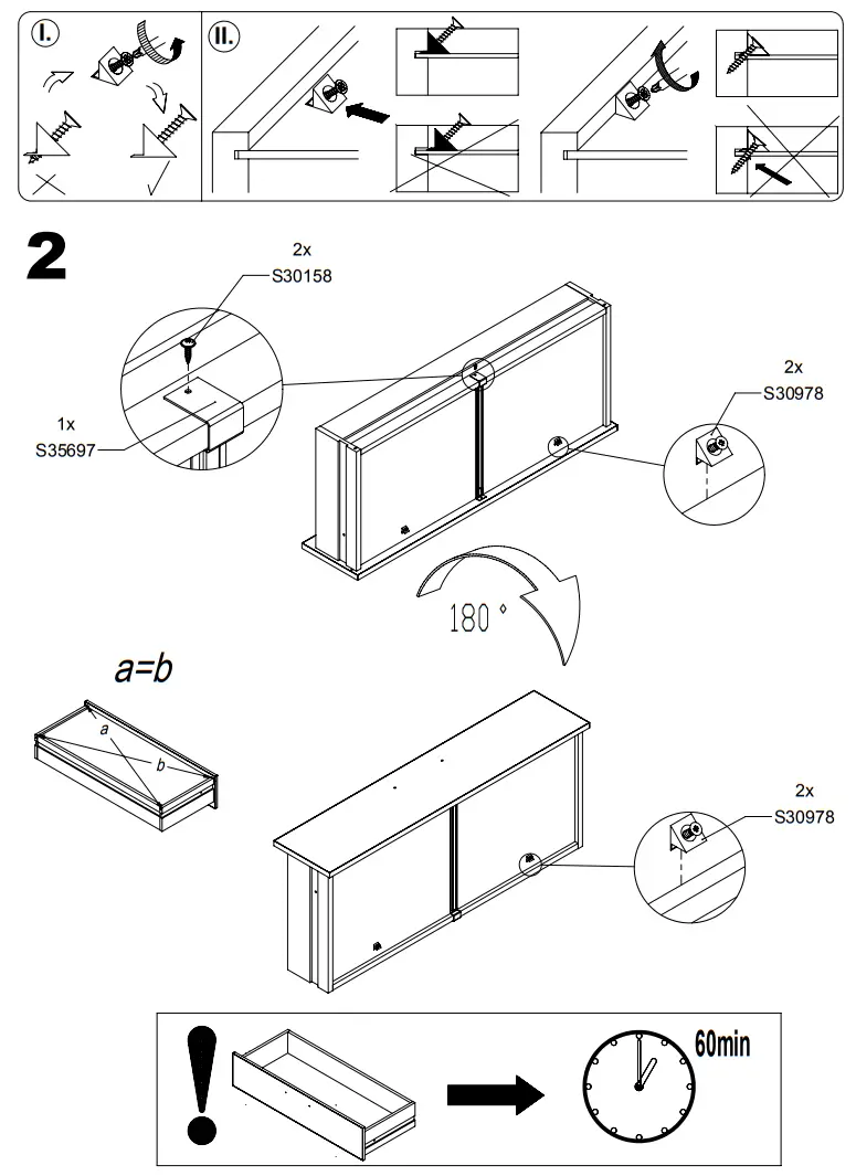 FORTE DURV521L-C818 DURO Highboard Display Cabinet with 2 Doors - fig 8
