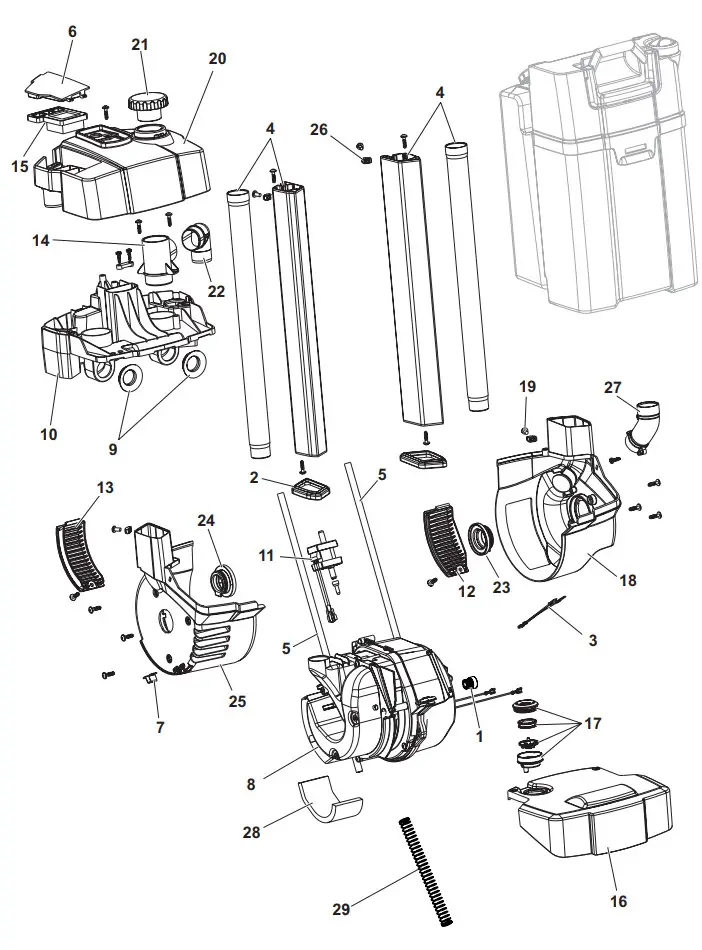 Clarke 107408160 MA10 Upright Scrubber - COMPLETE