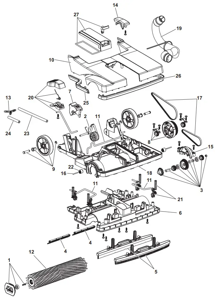 Clarke 107408160 MA10 Upright Scrubber - HEAD
