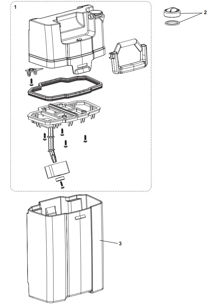 Clarke 107408160 MA10 Upright Scrubber - tank