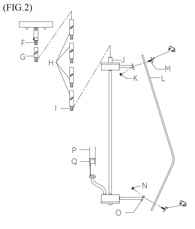 SIGNATURE HARDWARE 479852 Haysi During Colgante Hanging Light -fig1