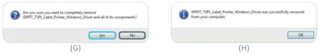 iDPRT SP450 Thermal Label Printer - Driver Removing 2