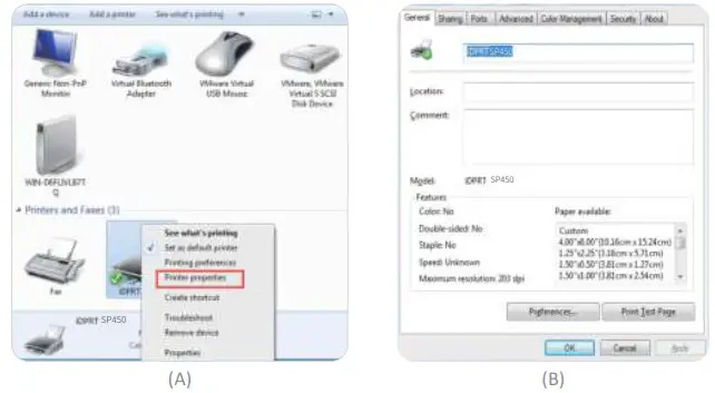 iDPRT SP450 Thermal Label Printer - Prining Preferences 7