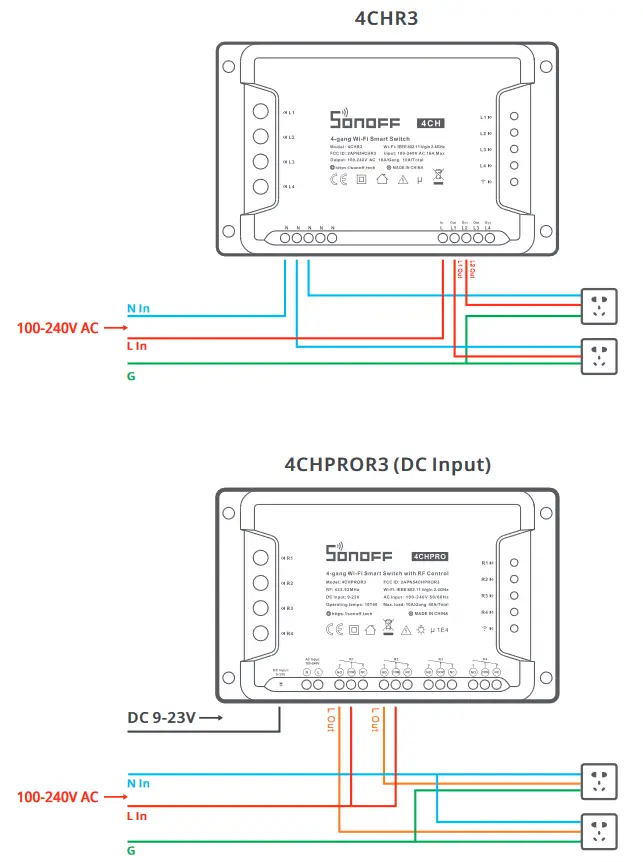 SONOFF DIY 4CH 4CHPRO 4 Gang WiFi Smart Switch - fig5